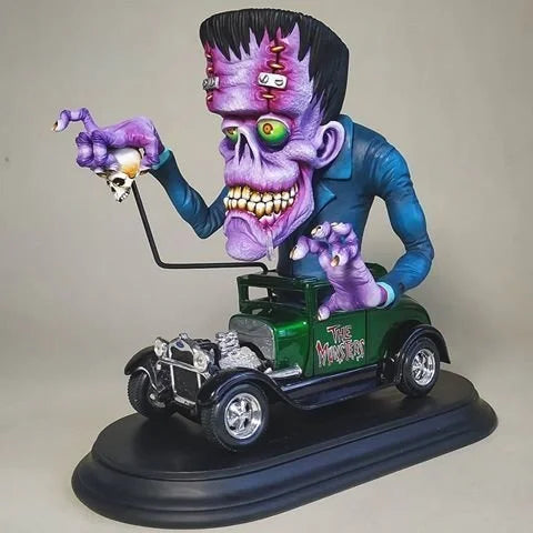 Ormexis Rat Fink sběratelská hračka s ručně vyráběnými detaily pro halloweenskou dekoraci vintage Americana