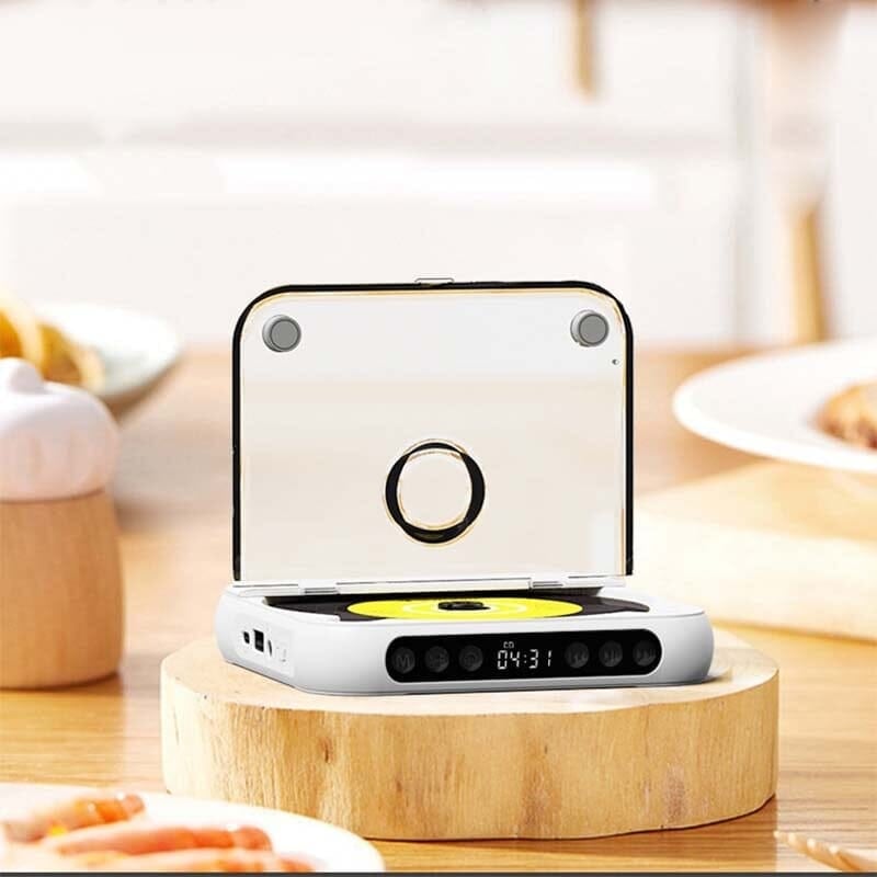 Přenosný CD přehrávač Noxord s Bluetooth a dlouhou výdrží baterie Ormexis