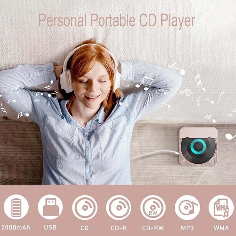 Přenosný CD přehrávač Noxord s Bluetooth a dlouhou výdrží baterie Ormexis