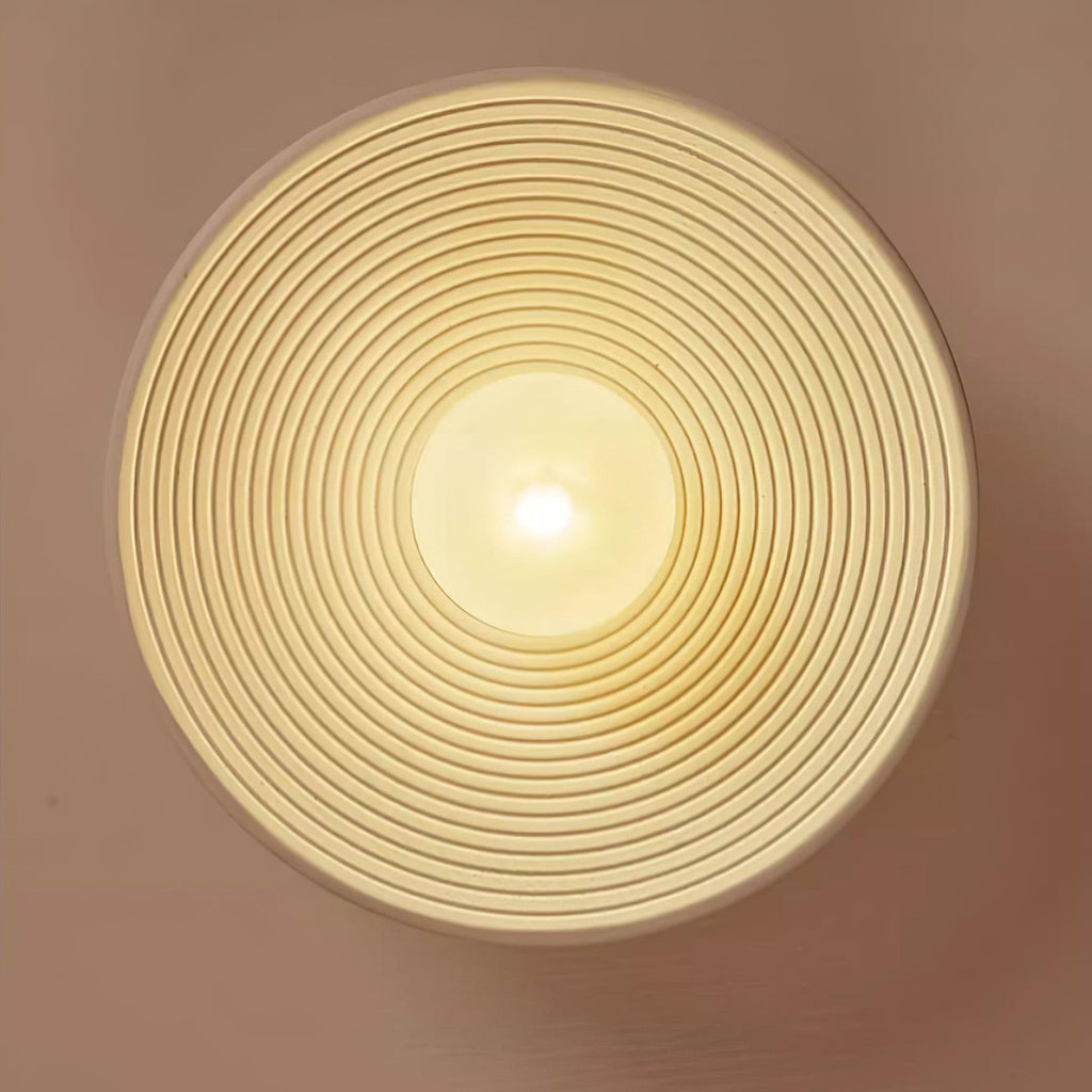 Circular Wooden Flush Mount Light | Ormexis