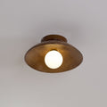 Circular Wooden Flush Mount Light | Ormexis