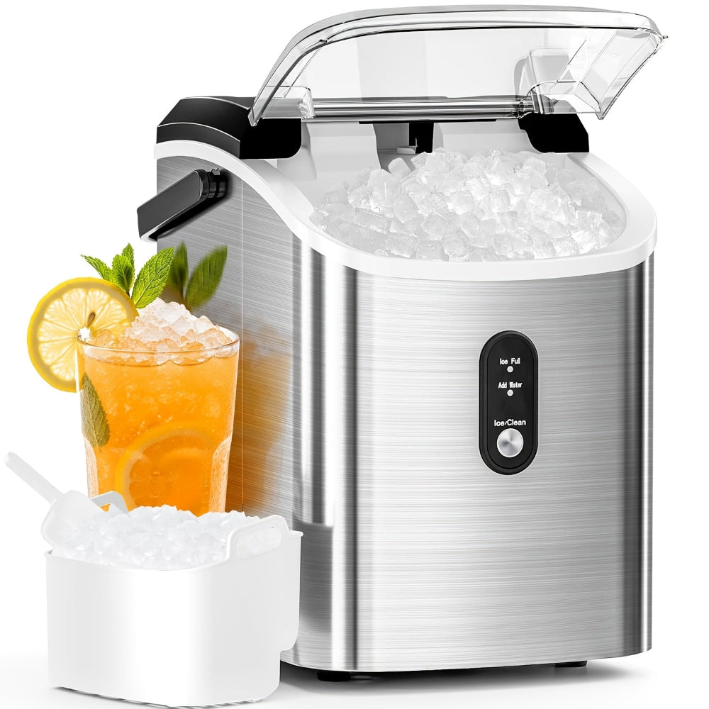 Nugget Ice Maker Portable Ice Machine For Quick Ice At Home Or Office