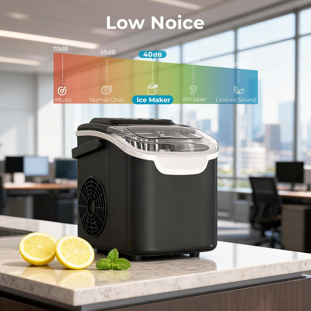 Nugget Ice Maker Portable Ice Machine For Quick Ice At Home Or Office