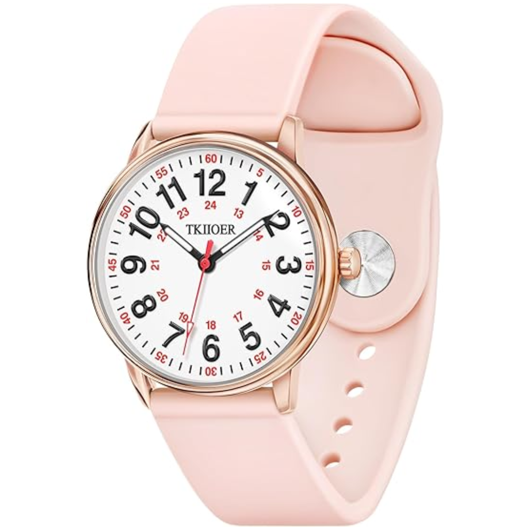 Nurses Watch Luminous Dial And Second Hand Waterproof For Accurate Timekeeping