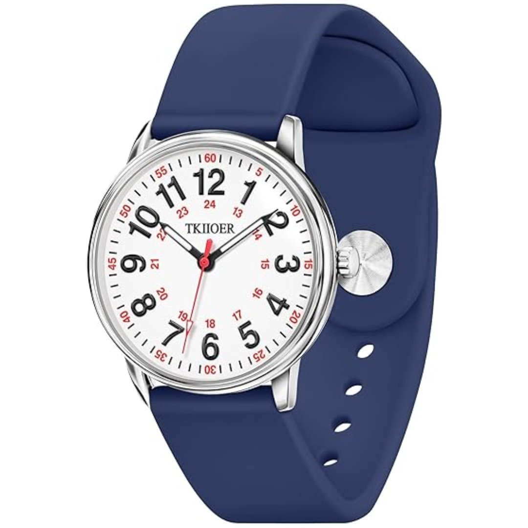 Nurses Watch Luminous Dial And Second Hand Waterproof For Accurate Timekeeping