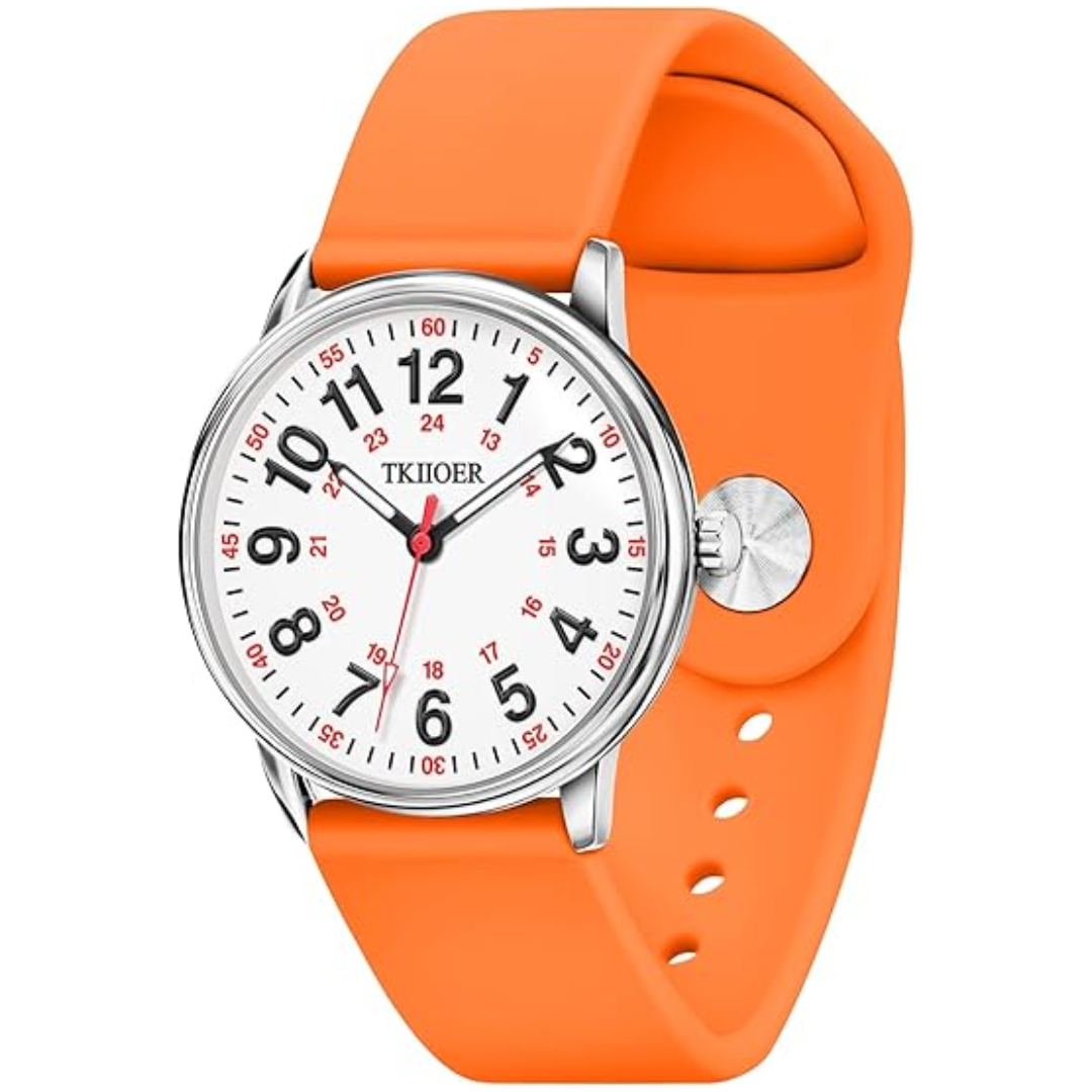 Nurses Watch Luminous Dial And Second Hand Waterproof For Accurate Timekeeping