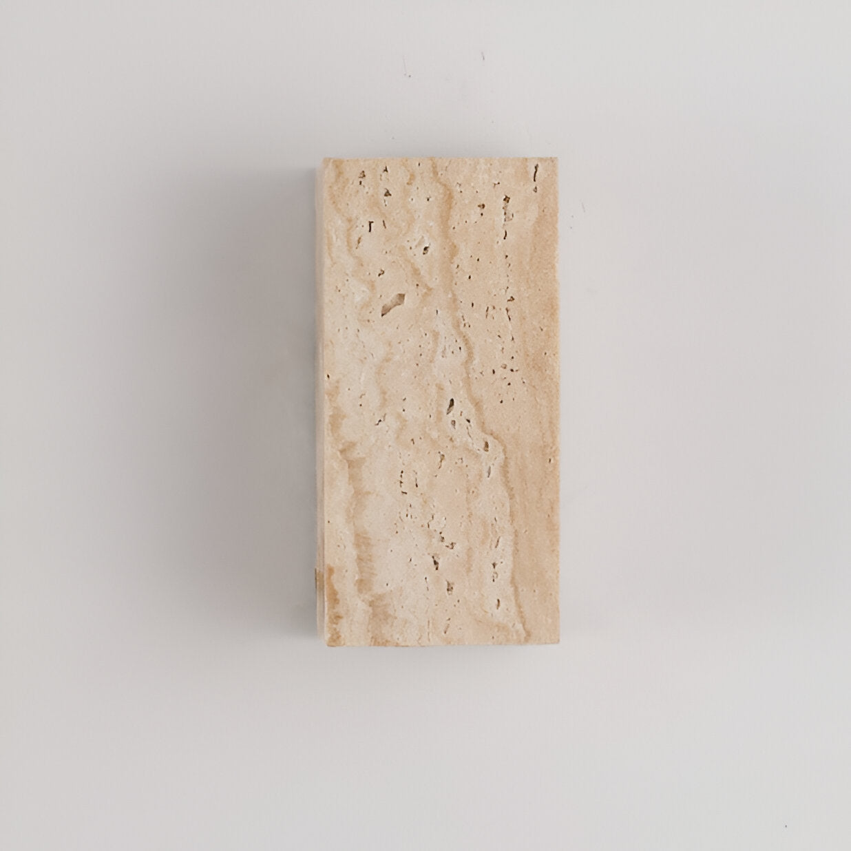 Travertine Cube Wall Sconce | Ormexis