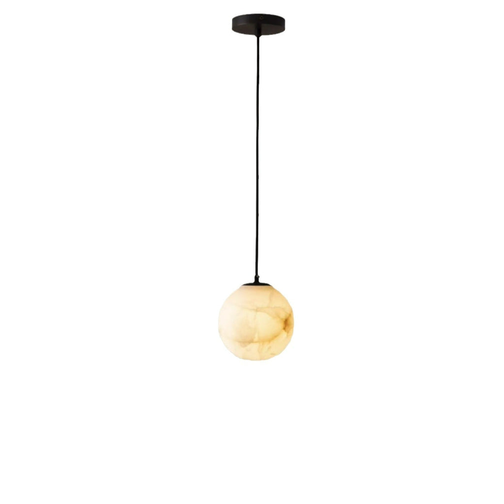 Modern Alabaster Globe Pendant Light | Ormexis