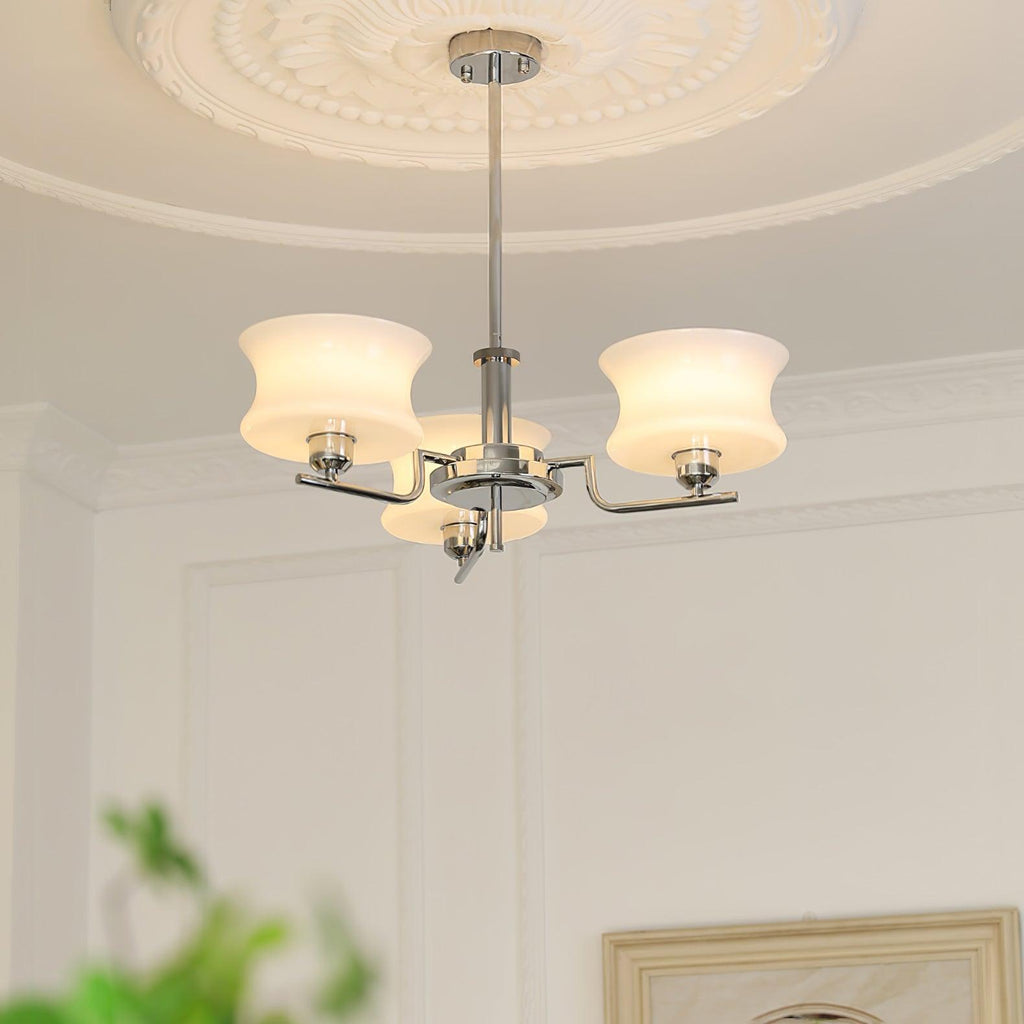 Vintage Gold Glass Ceiling Chandelier Light Fixture | Ormexis