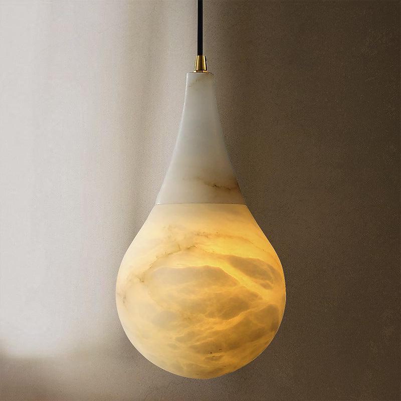 Nastrojowa lampa wisząca z alabastru | Ormexis