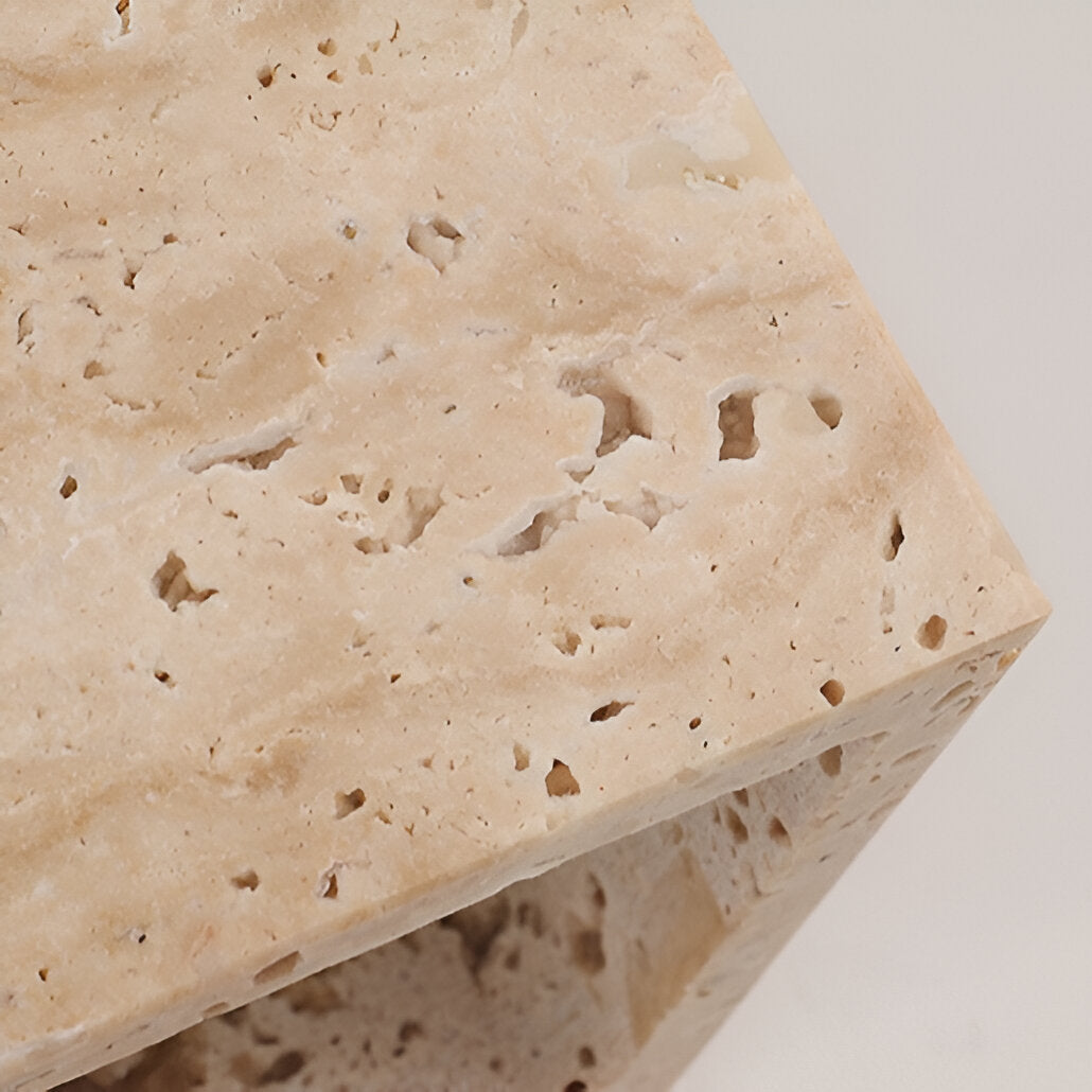Travertine Cube Wall Sconce | Ormexis