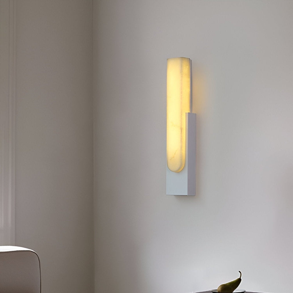 Modern Sculptural Alabaster Wall Sconce | Ormexis