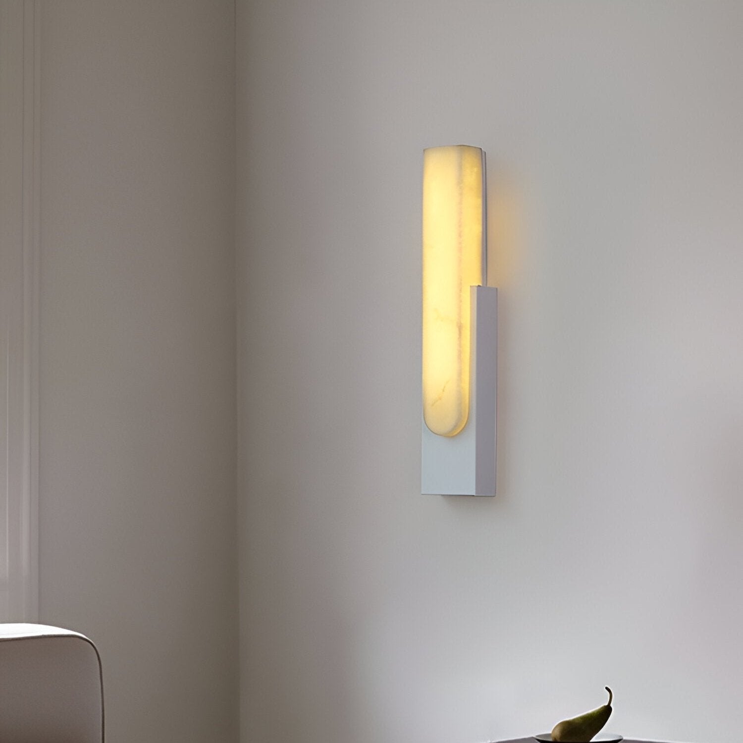 Modern Sculptural Alabaster Wall Sconce | Ormexis