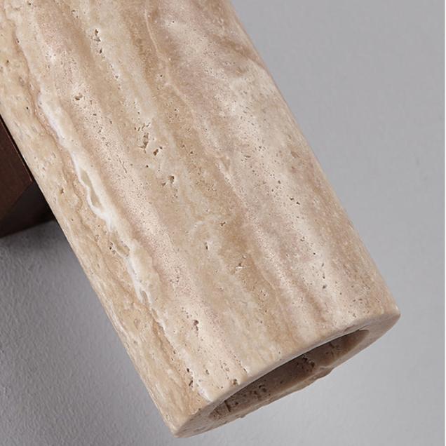 Travertine Cylinder Wall Sconce | Ormexis