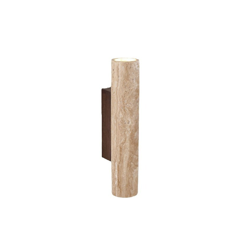 Travertine Cylinder Wall Sconce | Ormexis