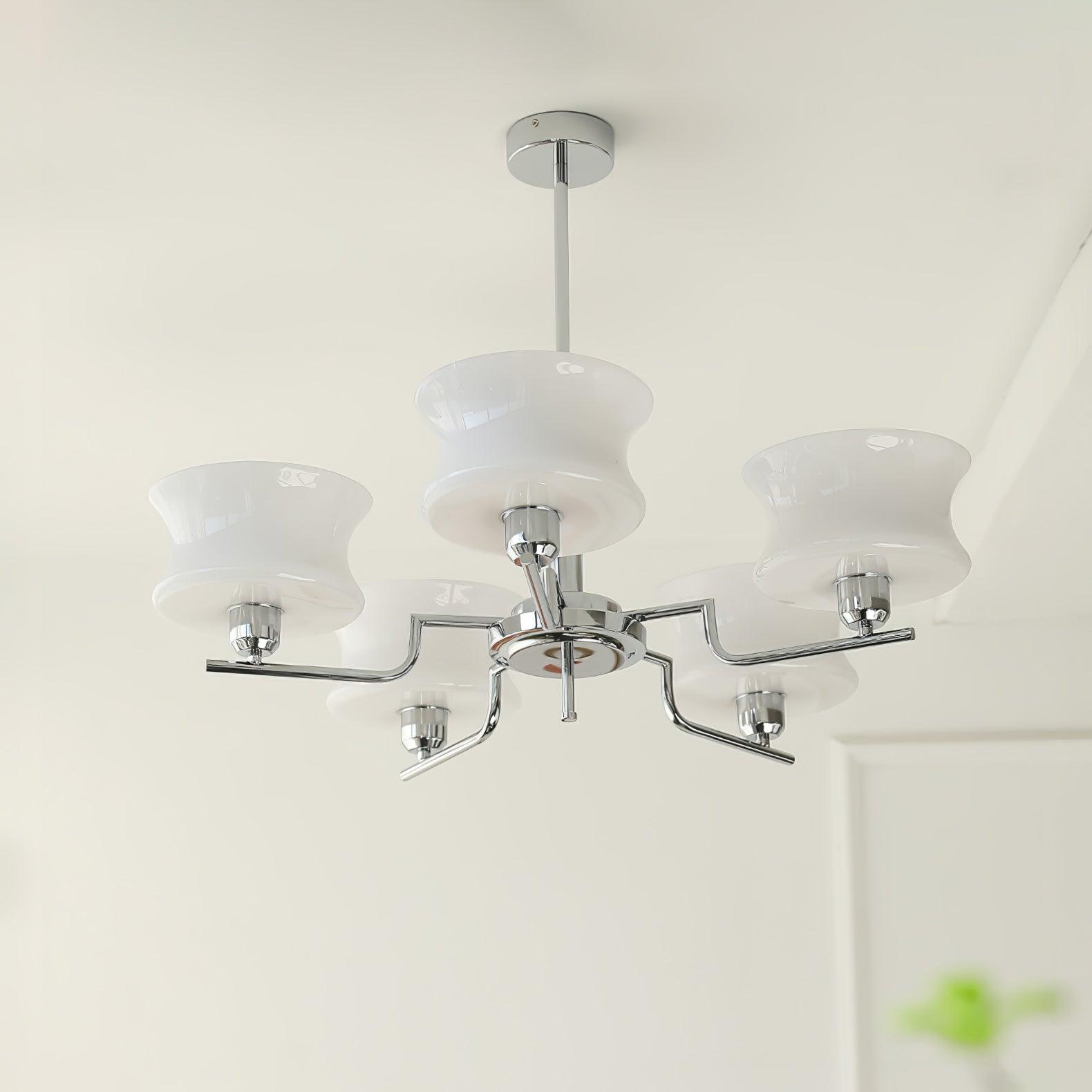 Vintage Gold Glass Ceiling Chandelier Light Fixture | Ormexis
