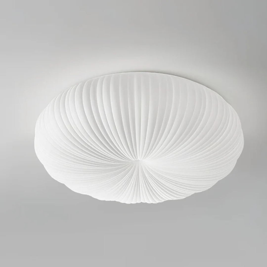 Sculptural Pleated Shell Ceiling Light | Ormexis