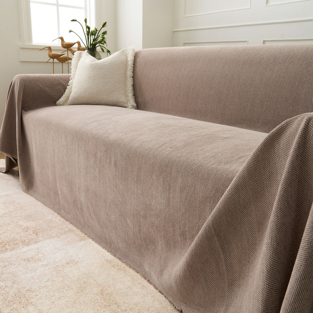 Vertical Stripe Sofa Cover | Ormexis