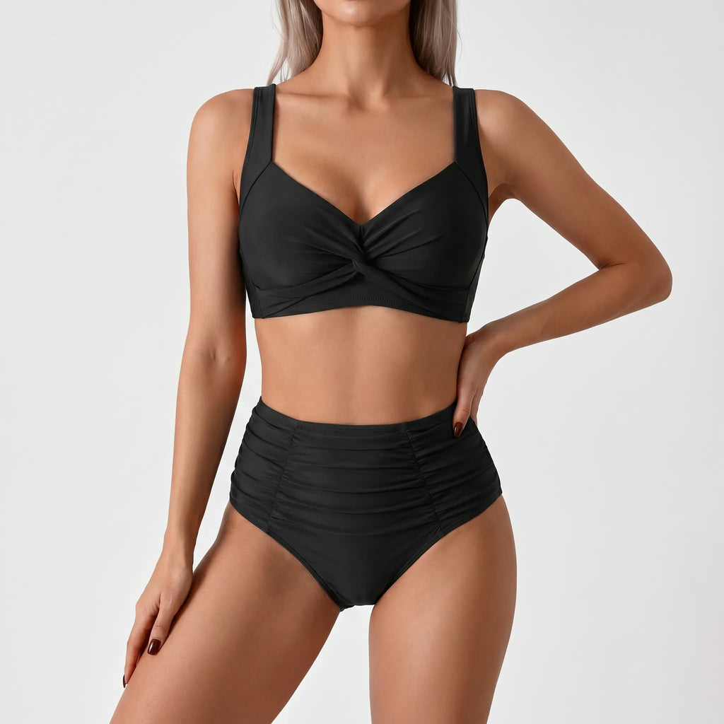 High Waisted Bikini Set -  Beach Holidays - Ormexis