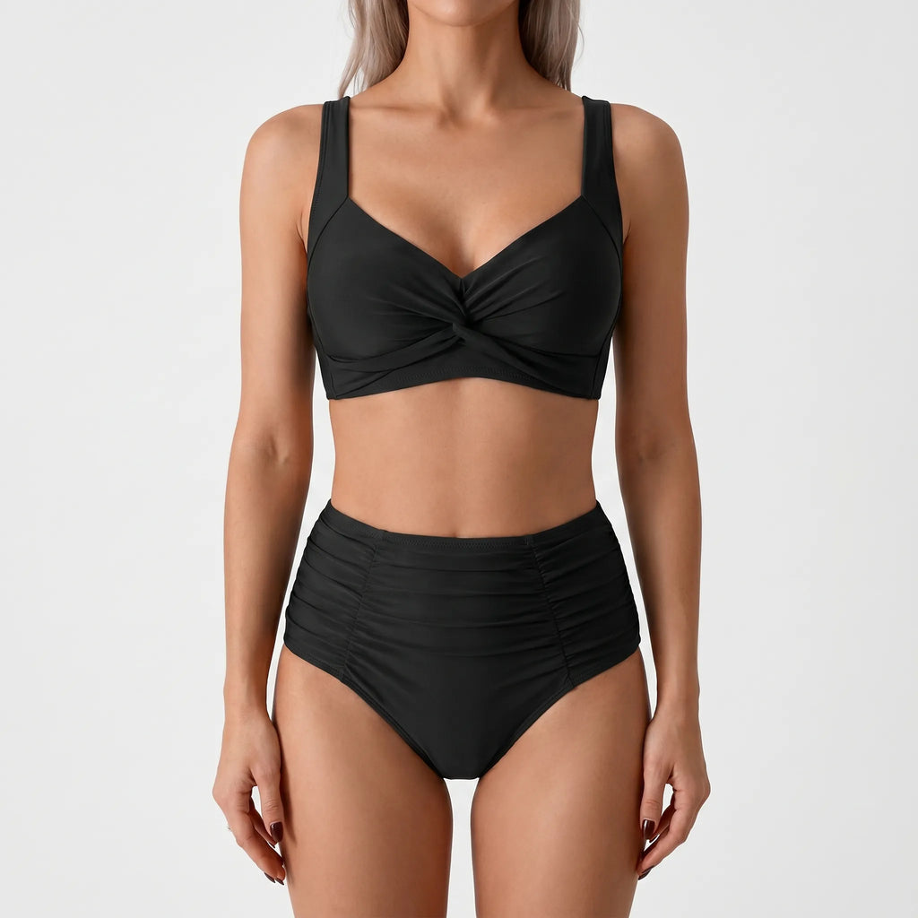 High Waisted Bikini Set -  Beach Holidays - Ormexis