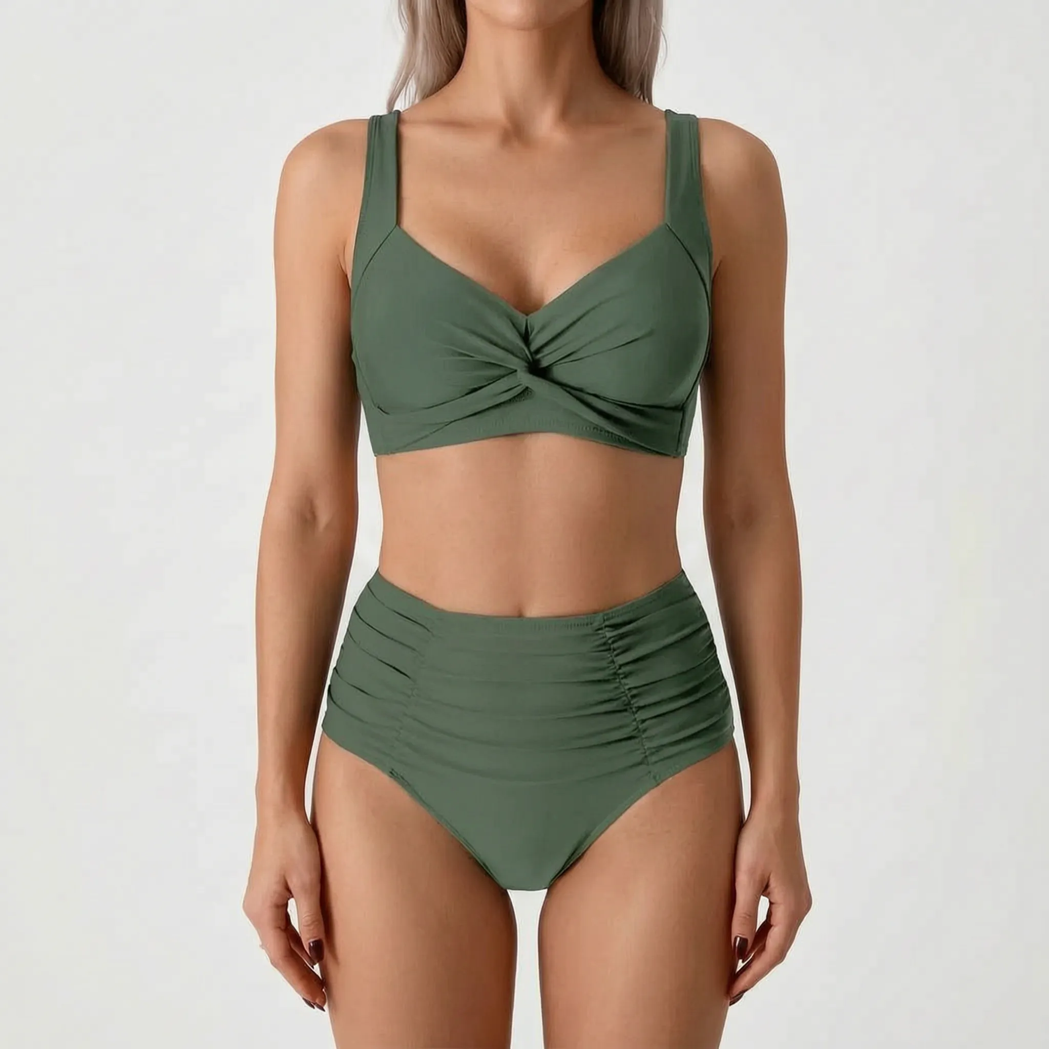 High Waisted Bikini Set -  Beach Holidays - Ormexis