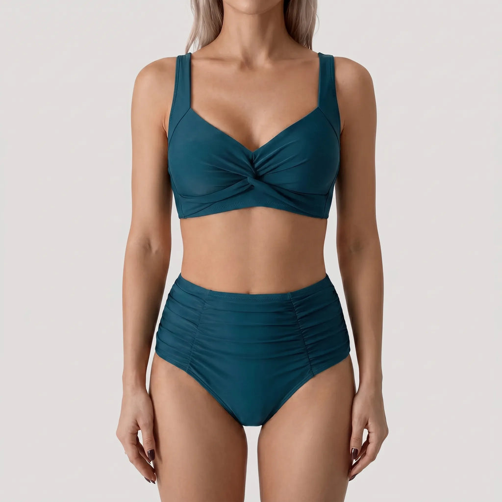 High Waisted Bikini Set -  Beach Holidays - Ormexis