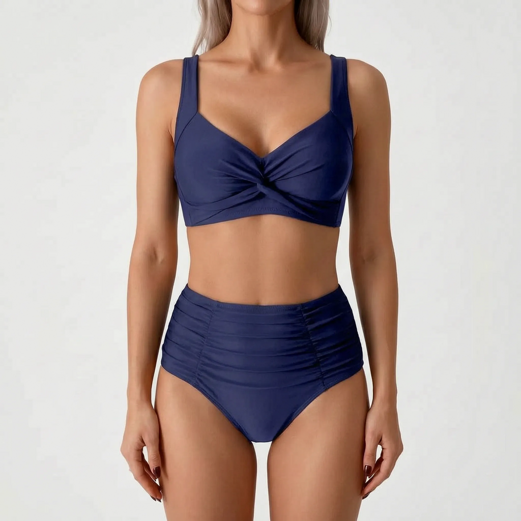 High Waisted Bikini Set -  Beach Holidays - Ormexis