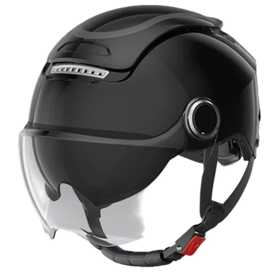 Lightweight Open Face Helmet With Dual Lenses For Warm Weather Rides