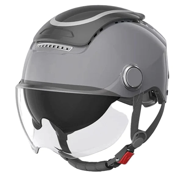 Lightweight Open Face Helmet With Dual Lenses For Warm Weather Rides
