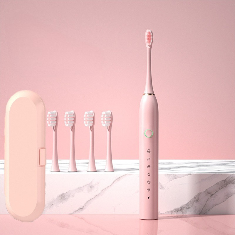 Základní potřeby ústní hygieny Dobíjecí elektrický zubní kartáček s vyměnitelnými hlavicemi