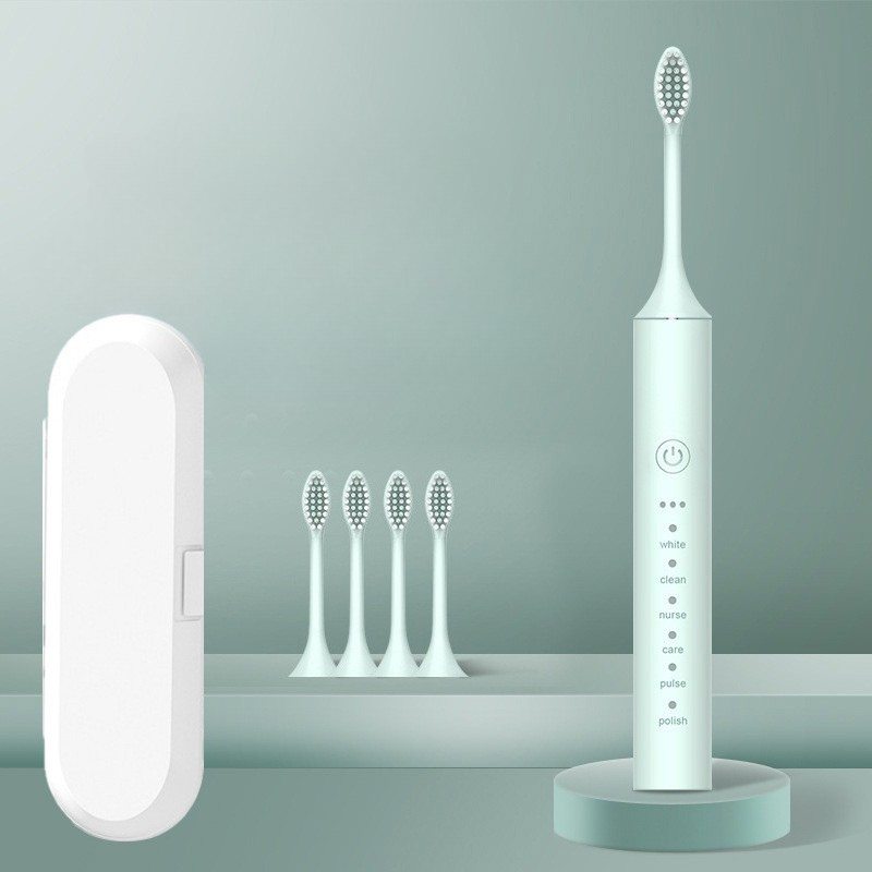 Základní potřeby ústní hygieny Dobíjecí elektrický zubní kartáček s vyměnitelnými hlavicemi