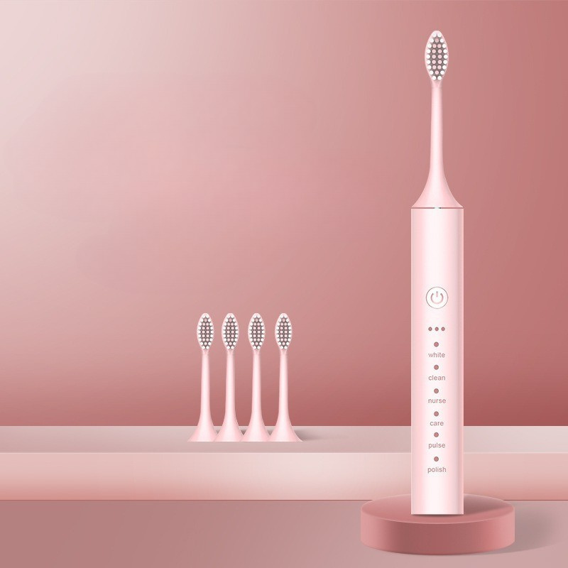 Základní potřeby ústní hygieny Dobíjecí elektrický zubní kartáček s vyměnitelnými hlavicemi