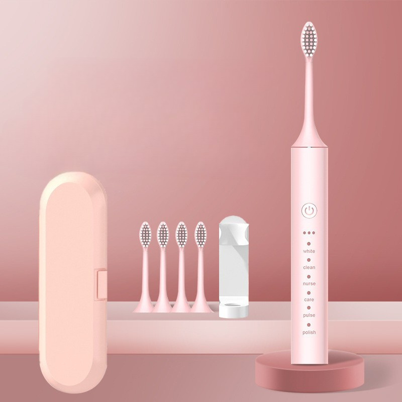 Základní potřeby ústní hygieny Dobíjecí elektrický zubní kartáček s vyměnitelnými hlavicemi
