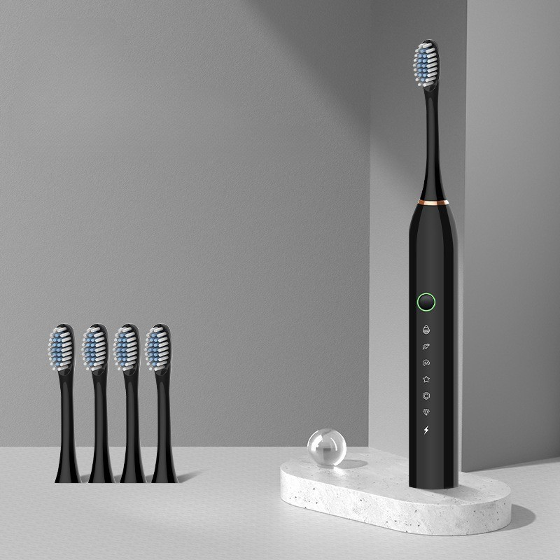 Základní potřeby ústní hygieny Dobíjecí elektrický zubní kartáček s vyměnitelnými hlavicemi
