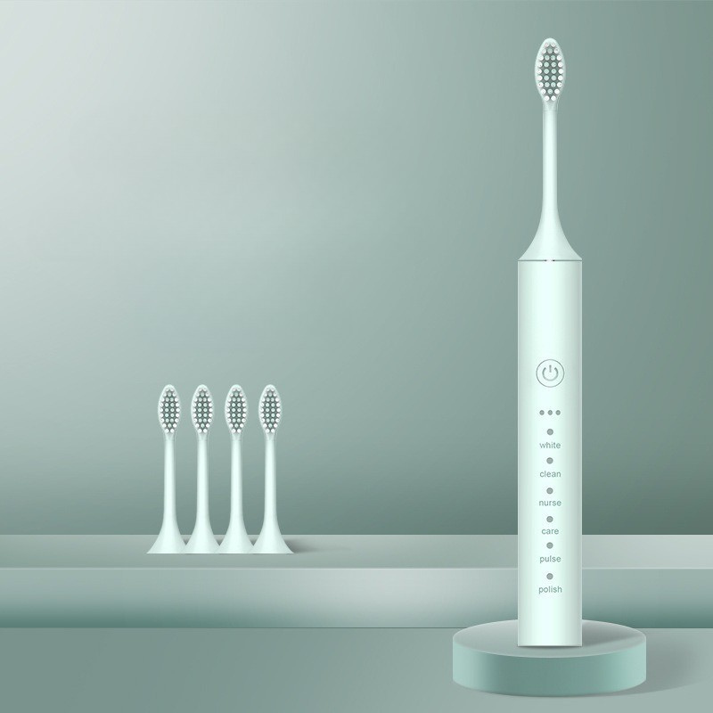Základní potřeby ústní hygieny Dobíjecí elektrický zubní kartáček s vyměnitelnými hlavicemi