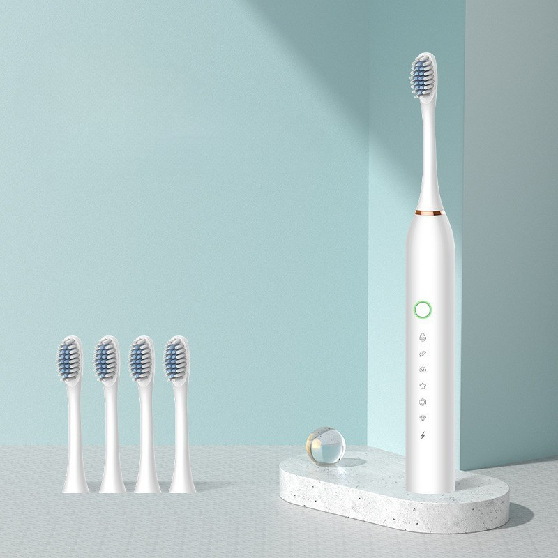 Základní potřeby ústní hygieny Dobíjecí elektrický zubní kartáček s vyměnitelnými hlavicemi