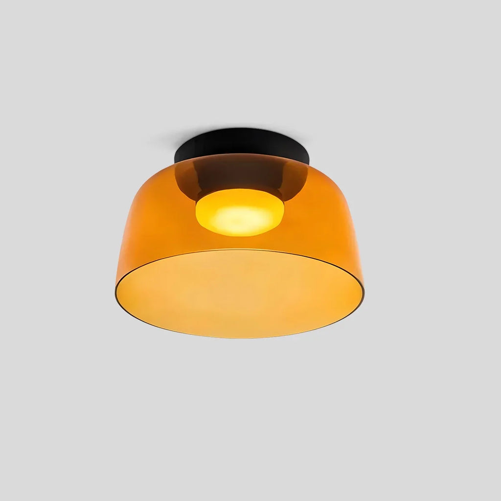 Koselig soveromstaklampe med farget glassglød