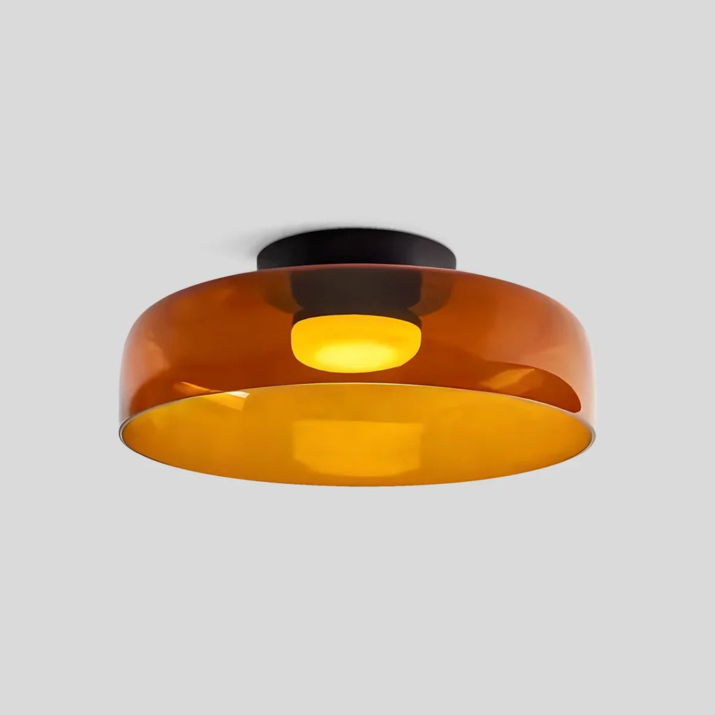 Koselig soveromstaklampe med farget glassglød