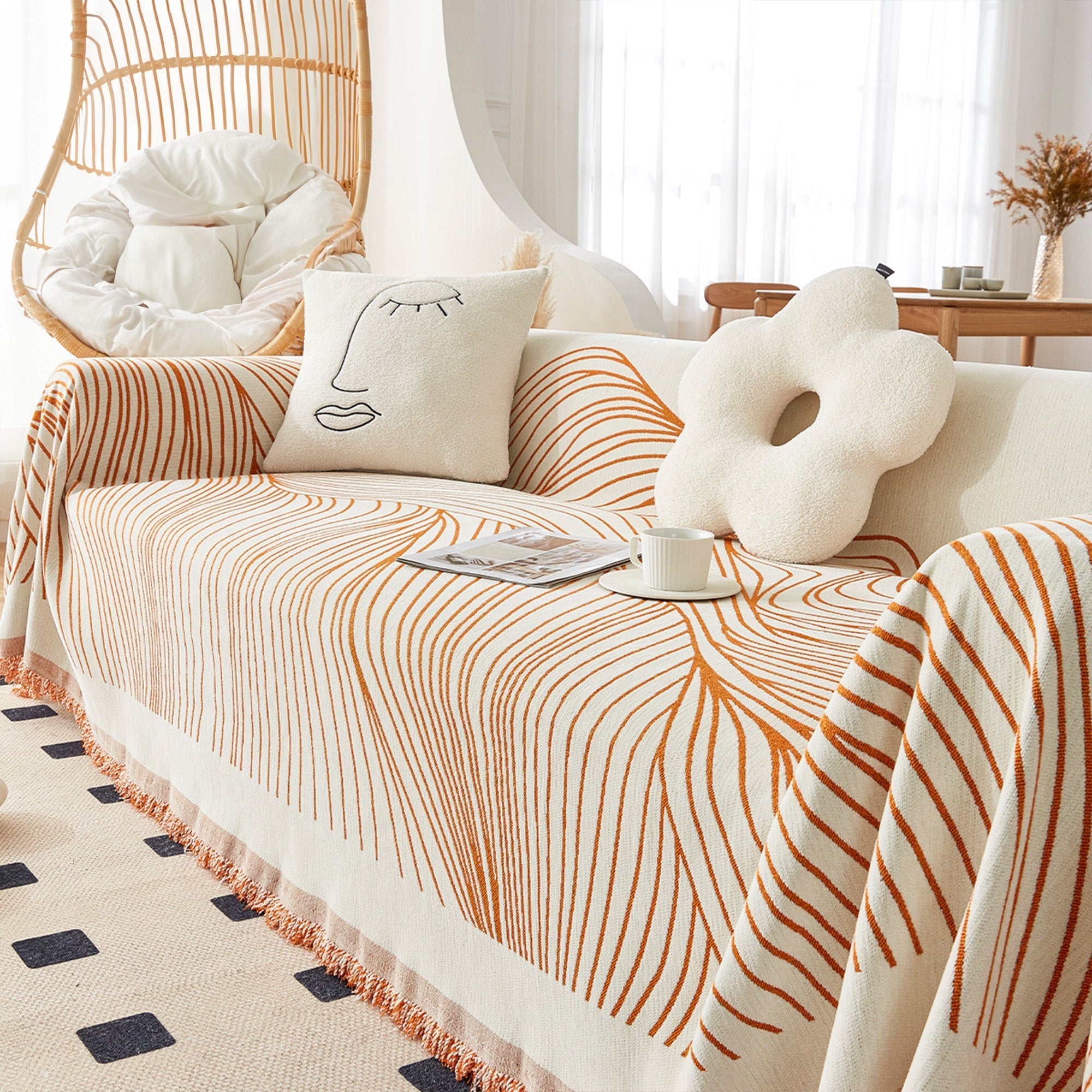 Flow Line Sofa Cover | Ormexis