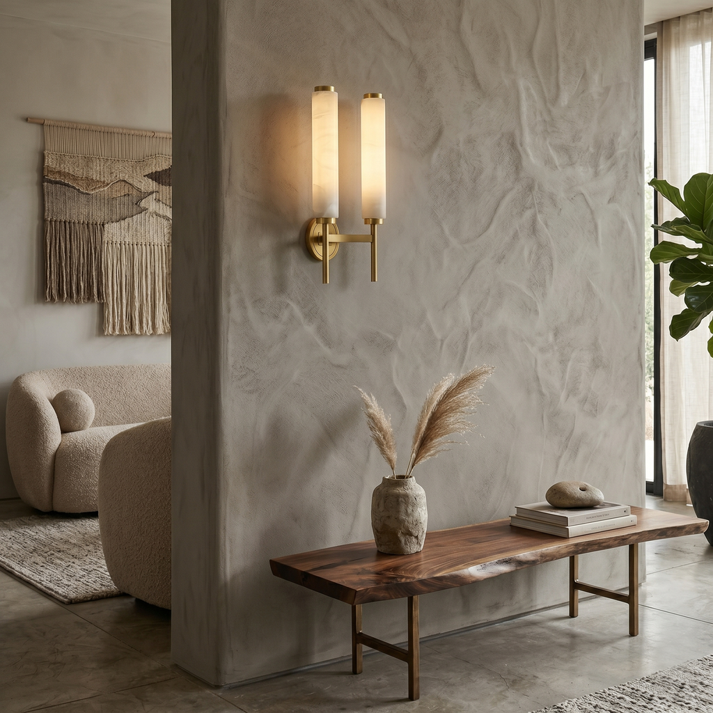 Celestine-Alabaster-Wandleuchte | Ormexis