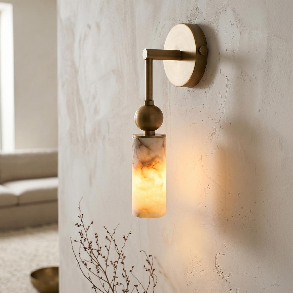 Nástěnné svítidlo Lunara Alabaster | Ormexis