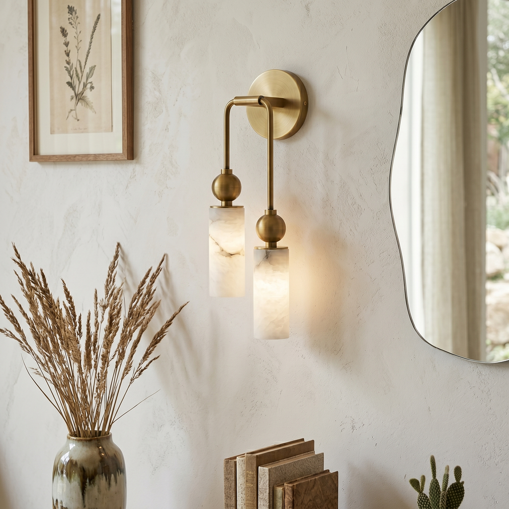 Nástěnné svítidlo Lunara Alabaster | Ormexis
