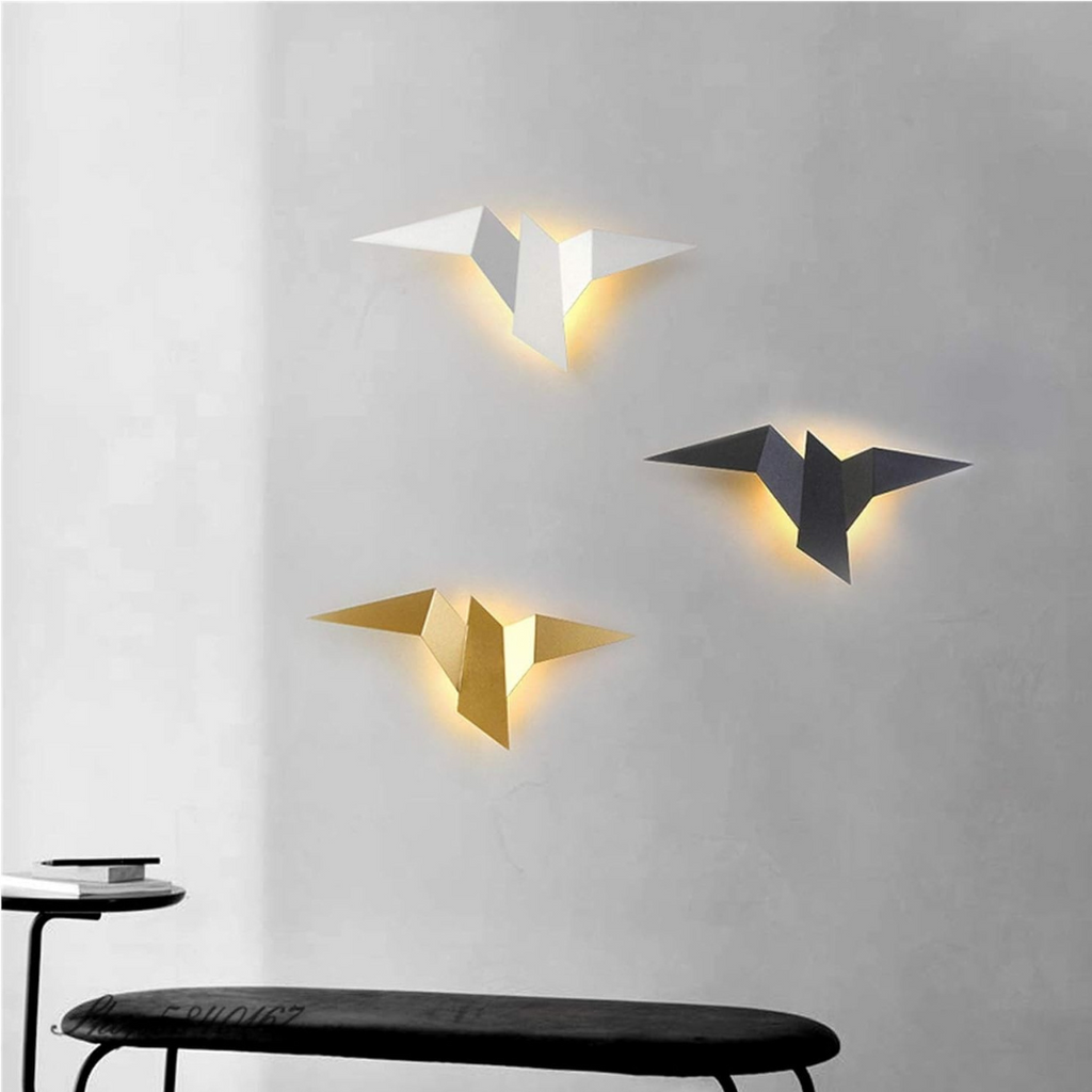 Sculptural Origami Bird Wall Light | Ormexis