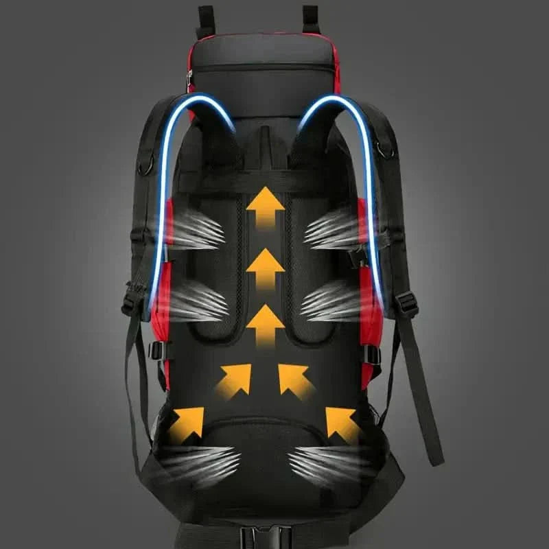 OutdoorHaven 90L wasserdichter Wanderrucksack für Outdoor-Abenteuer