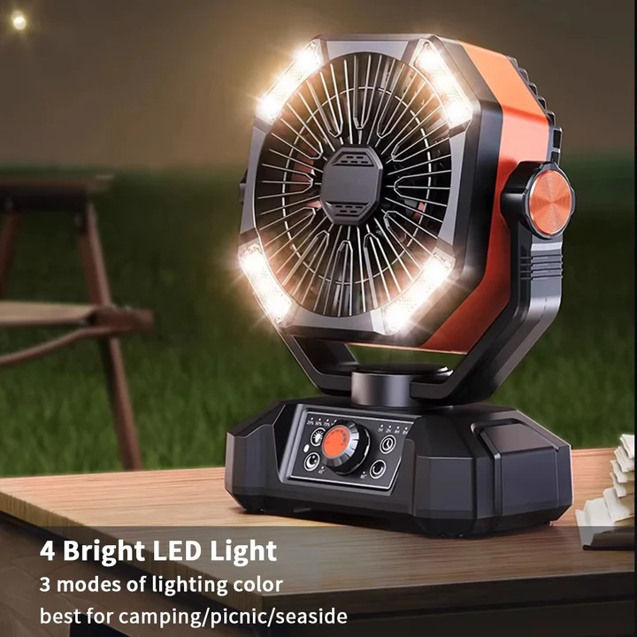 Přenosný USB ventilátor na kempování Outdoor Breeze s dobíjením