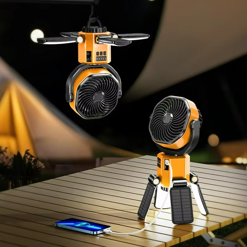 Outdoor Companion Portable Fan And LED Light For Outdoor Adventures