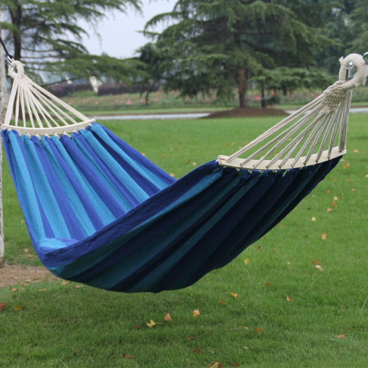 Outdoor Double Hammock With Reinforced Ropes Portable And Durable