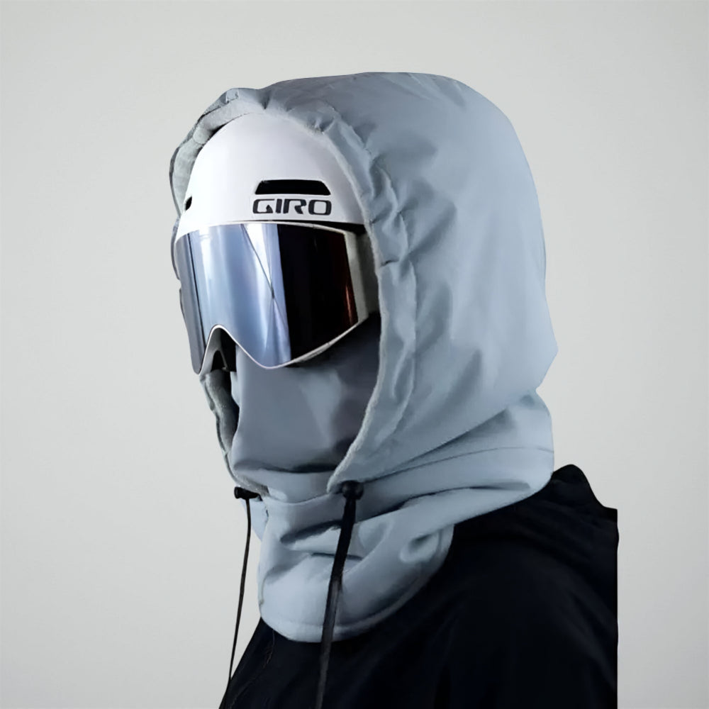 Masque de ski Outdoor Essentials noir avec cordon de serrage ajustable pour les sports d'hiver