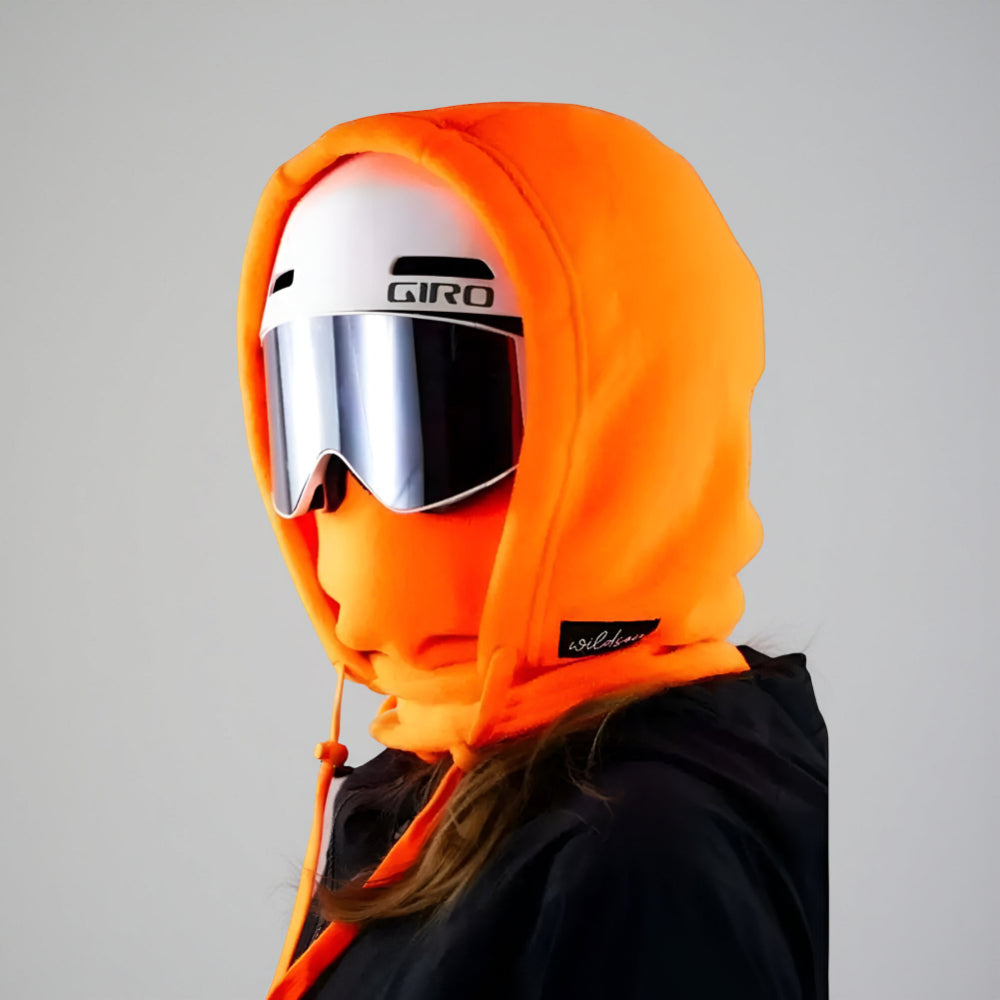 Masque de ski Outdoor Essentials noir avec cordon de serrage ajustable pour les sports d'hiver