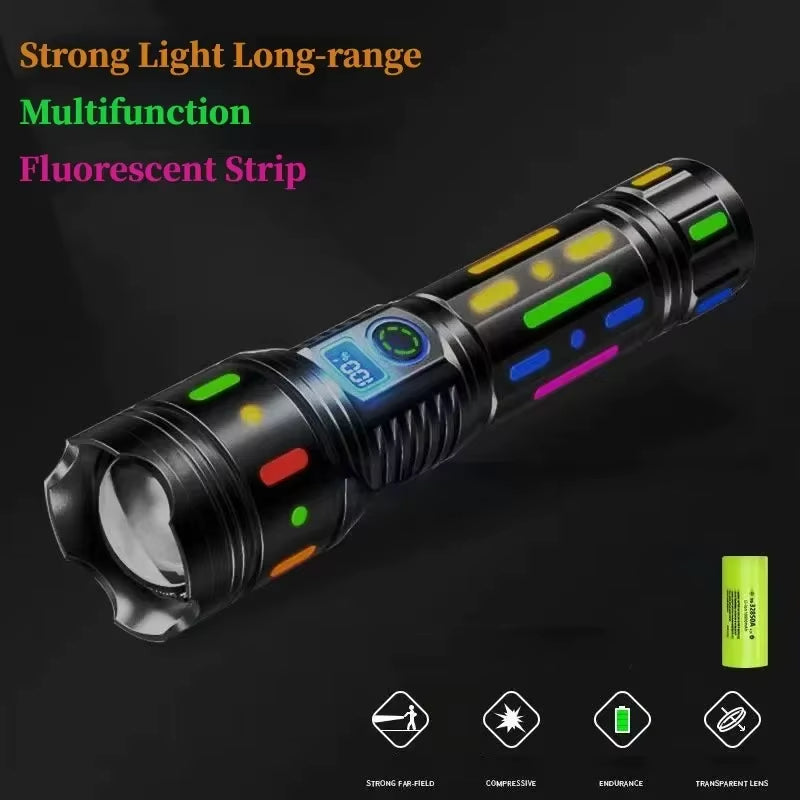 Lampe de poche longue portée Outdoor Essentials pour camping et randonnée